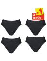 Sloggi Damen Double Comfort Tai Schwarz 4Pack 3+1