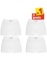 Sloggi Women Double Comfort Short 4 pack White 3+1 Gratis