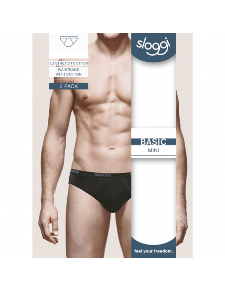 Sloggi Men Basic Mini 2Pack White