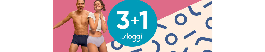 Sloggi actie 3+1 Gratis en Aanbiedingen | Bestel Nu| SloggiShop
